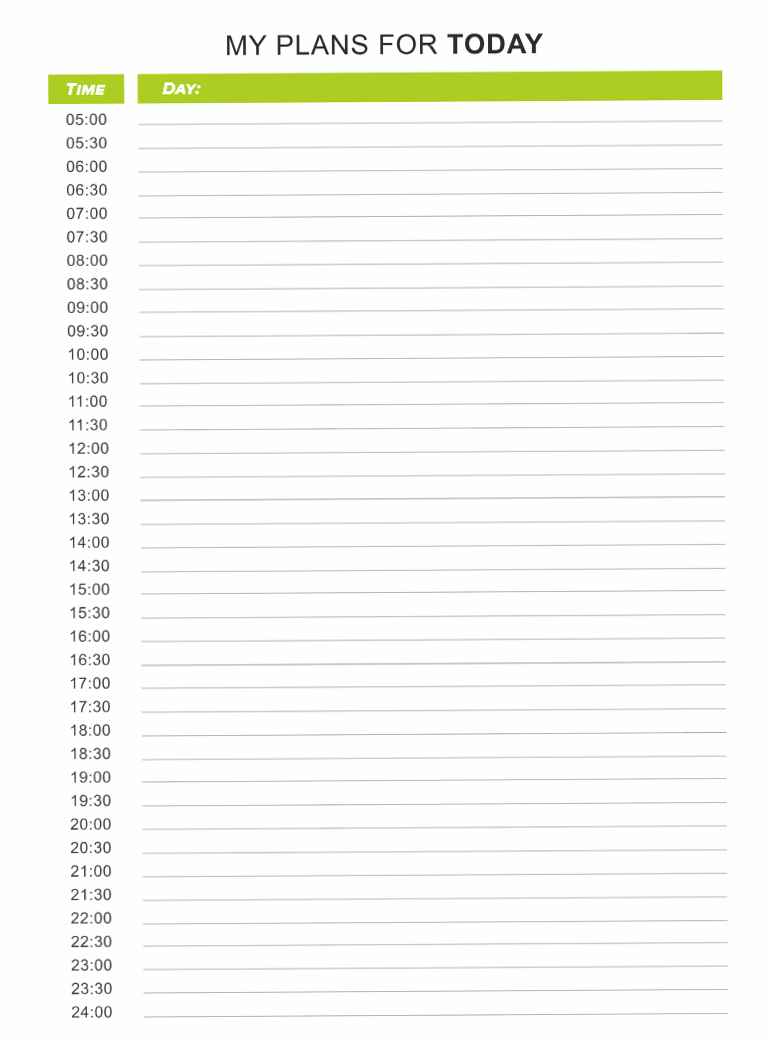 Hourly Daily Schedule Templates — 10 Free Printable PDFs for Productivity & Planning — 👰 🥂 romanticize your routine