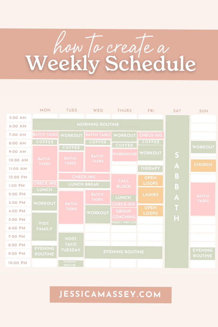 🪄 📍 How I Build My Weekly Schedule | Hustle Sanely® | romanticize your routine