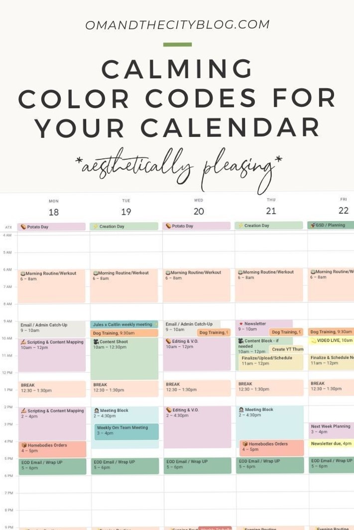 🥂 💌 How I Organize My Calendar | Task Batching, Efficiency, Stressing Less — Om & The City | secret to staying productive