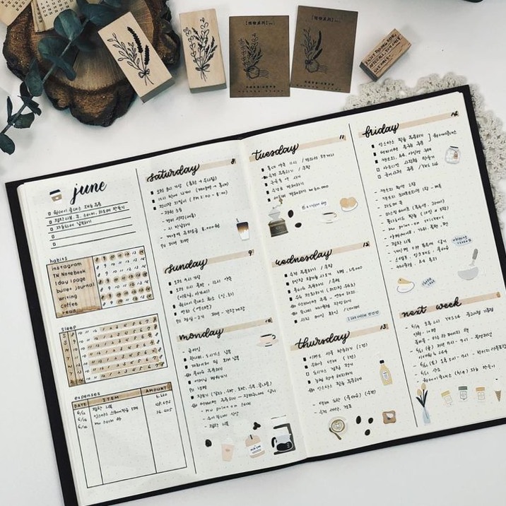 🤍 🤍 Ideas para decorar tu Bullet Journal con diseños creativos y planners digitales | stay inspired all year long