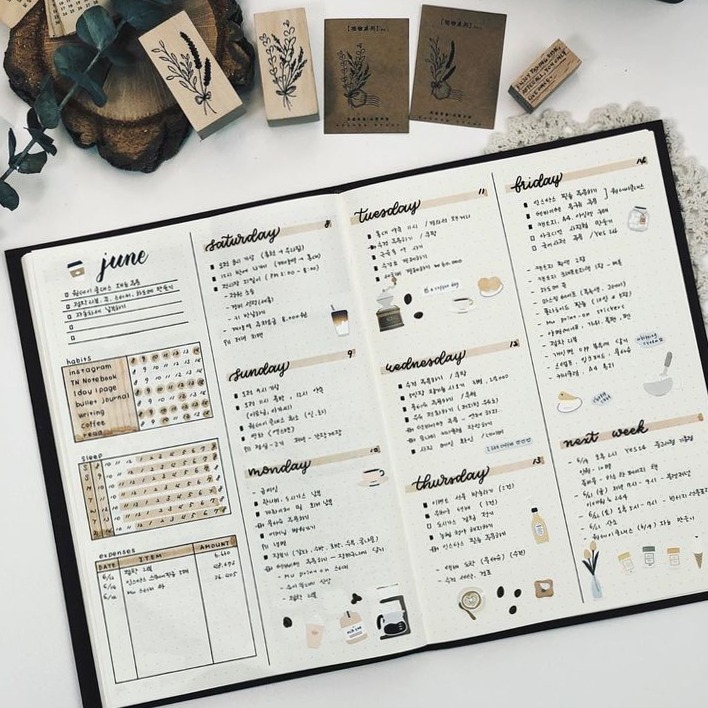 📅 📝 Ideas para decorar tu Bullet Journal con diseños creativos | romanticize your routine