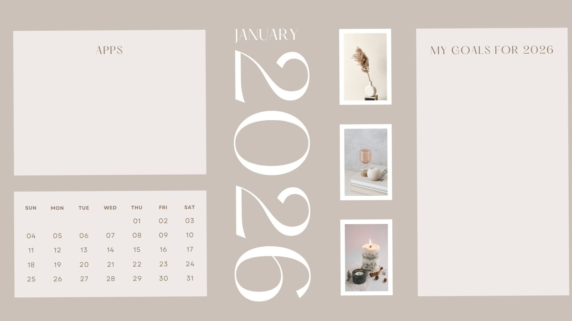 💎 🌈 January 2026 Calendar Wallpaper for Desktop (1) | secret to staying productive