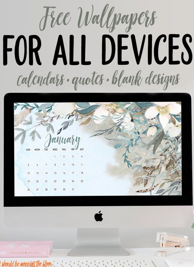 ✨ 🌿 January Desktop Wallpaper for All Devices | secret to staying productive