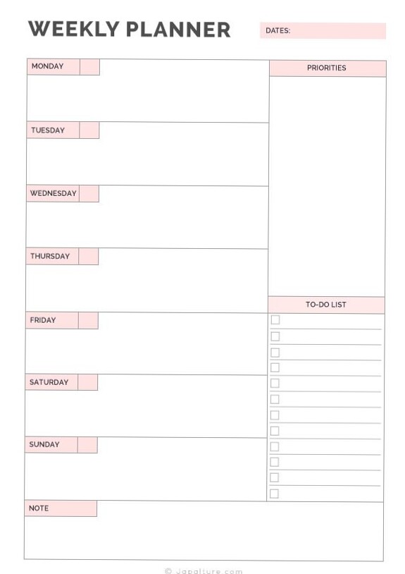 📍 💎 Japalture Study Planner for Big Exams | stay inspired all year long