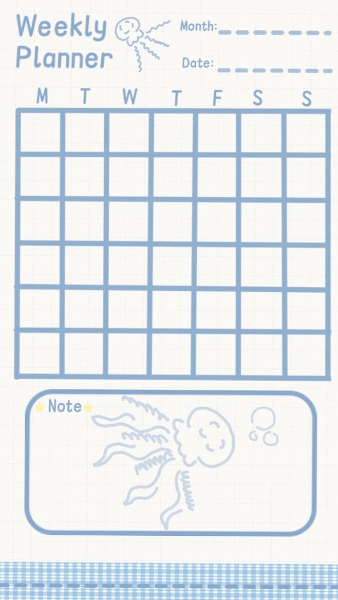 👰 💍 Jellyfish Weekly Planner Design | dream life manifestation