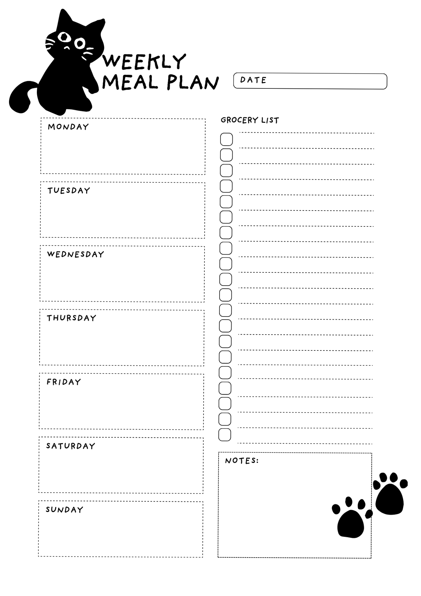 Jiji Inspired Weekly Planner | Digital Design Layouts — 👰 👰 stay inspired all year long