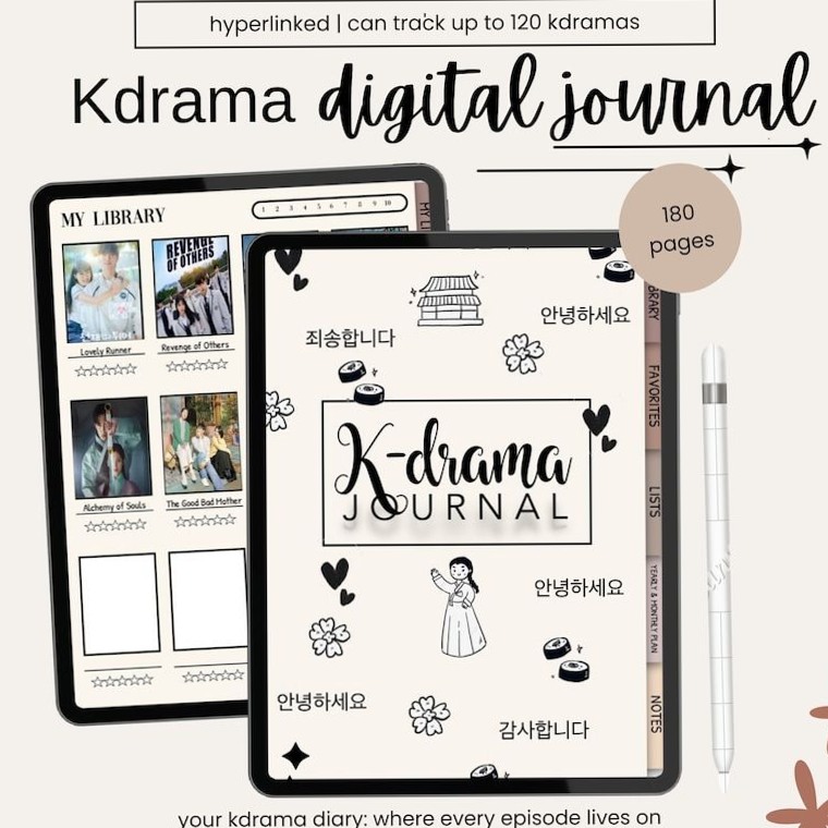 K-Drama Journal: Digital Tracker & Planner Ideas for Korean Drama Lovers — 📊 📊 ultimate printable checklist