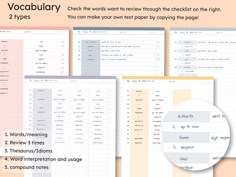 Language Study Journal | English, Korean, Japanese, Chinese | iPad Goodnotes Design — 📊 📊 romanticize your routine