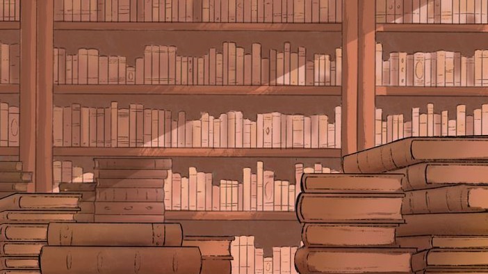 🥂 🌸 Library Animation Background 91 for Design Projects | secret to staying productive