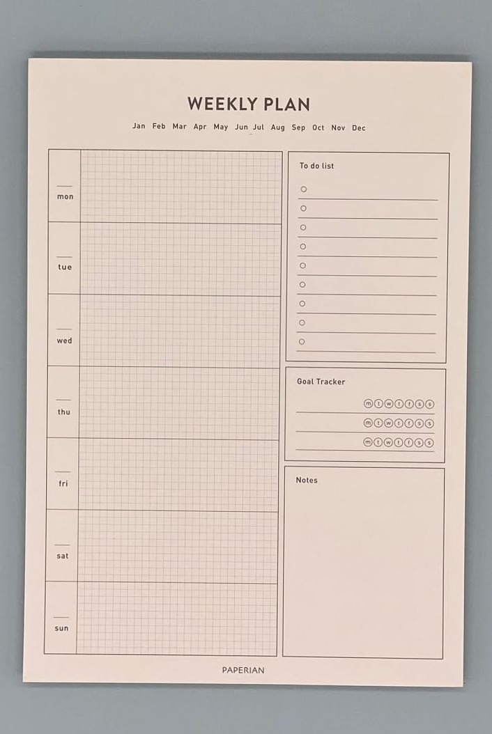 Life A5 Schedule Notepad | Weekly Planner Design & Study Printable Template — 📝 📁 romanticize your routine