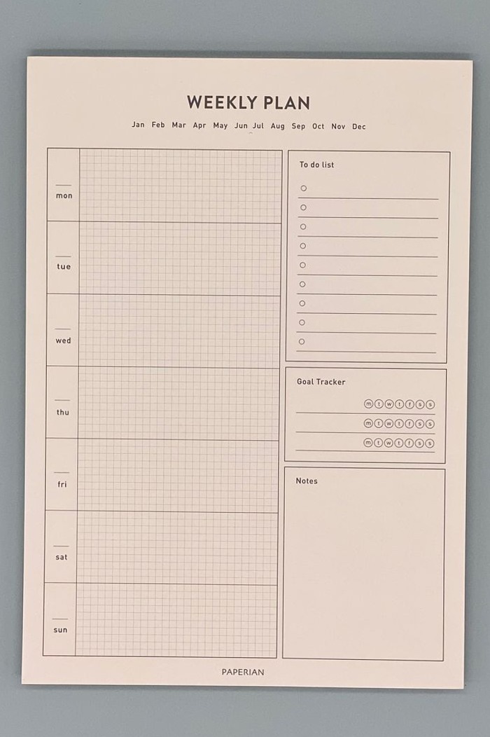 🌈 🖌️ Life A5 Schedule Notepad | Weekly Planner Design, Study Planner Printable | secret to staying productive