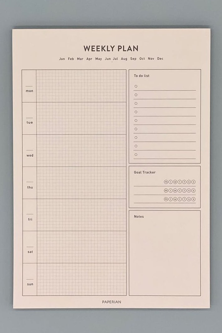 Life A5 Schedule Notepad | Weekly Planner Design & Study Printable — 🍰 🥂 stay inspired all year long