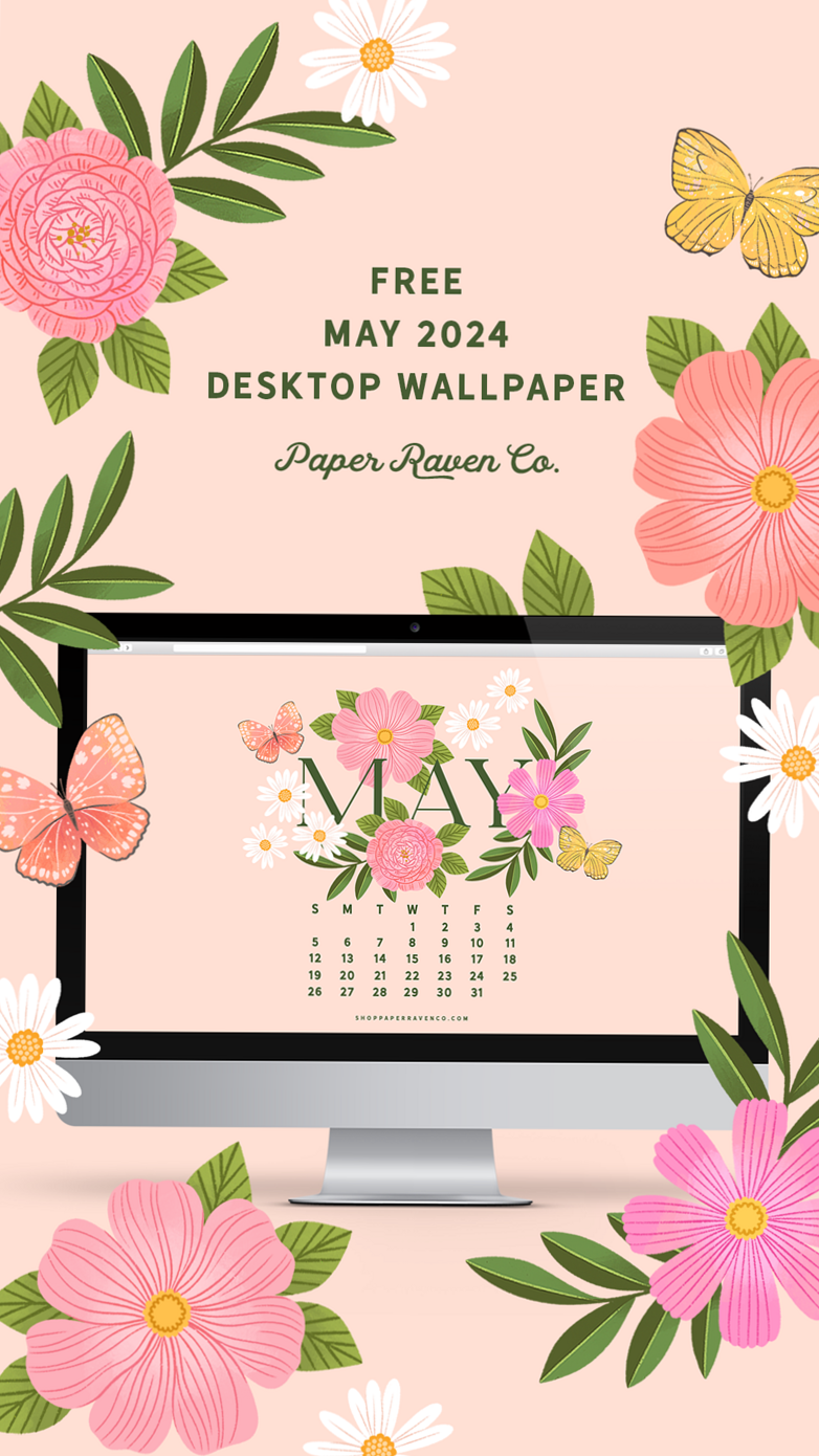 May Floral Desktop Wallpaper for a Bright Month Ahead — 📝 📌 secret to staying productive