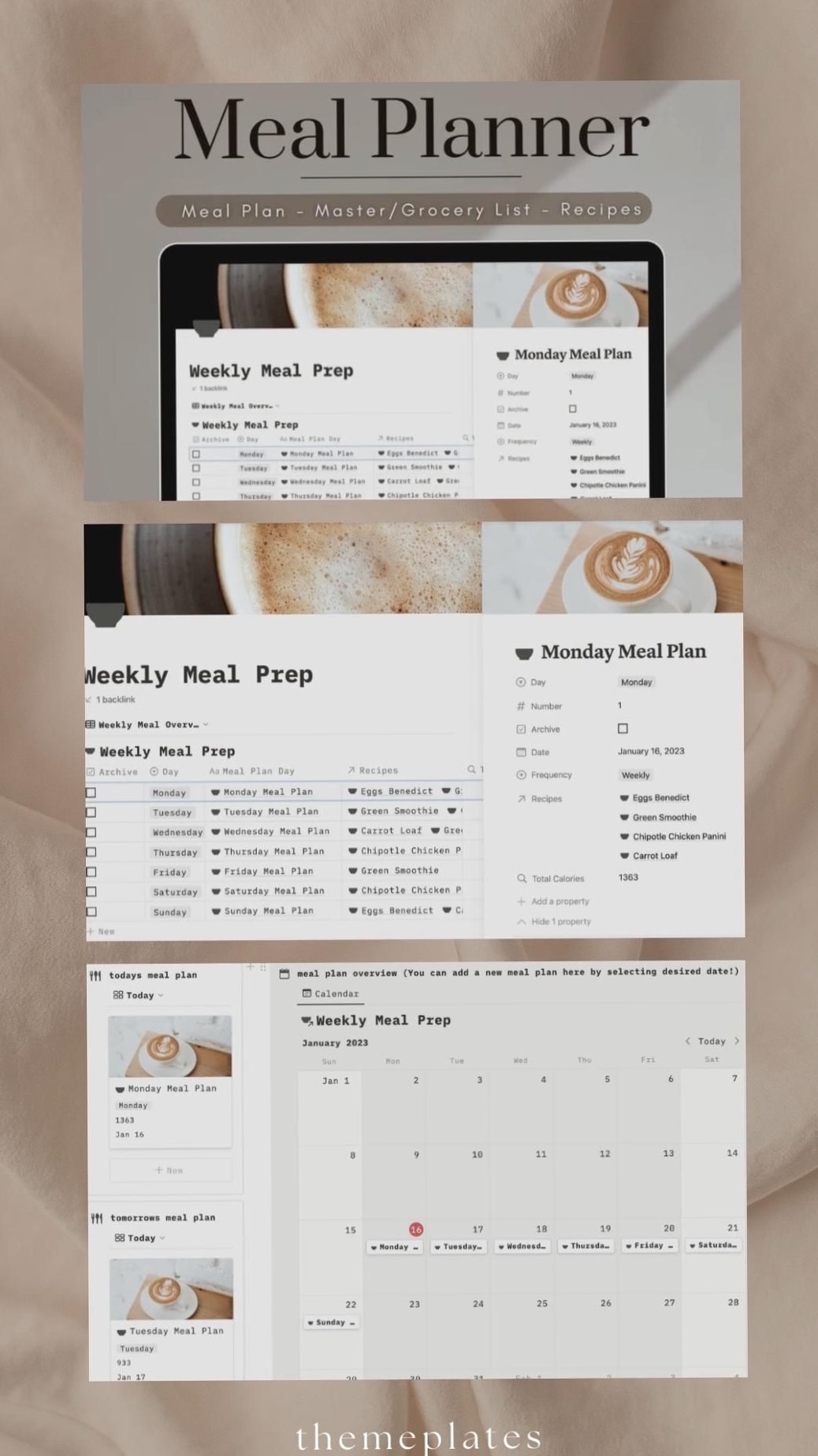 📊 📝 Meal Planner Notion Template | Digital Design | Creative Planners | game-changing digital system