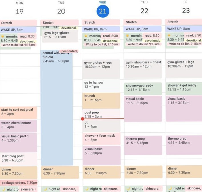 🎨 🖌️ Med School Weekly Planner: April 19-23, 2025 #a5planner | stay inspired all year long