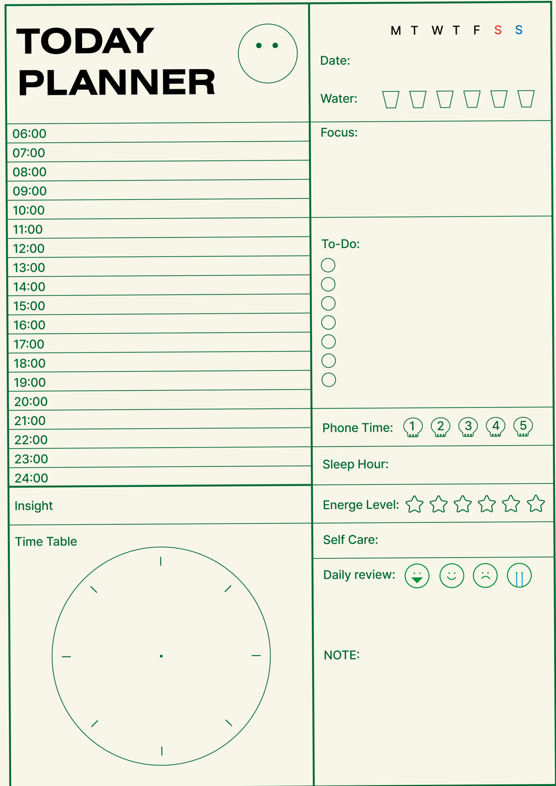 Mindful Today Planner | Focus, Energy, Daily Logs — 🤍 ☁️ stay inspired all year long