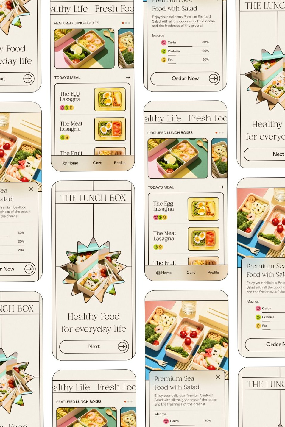 Minimal Food App UI Inspiration for Balanced Meals — 🥂 💌 dream life manifestation