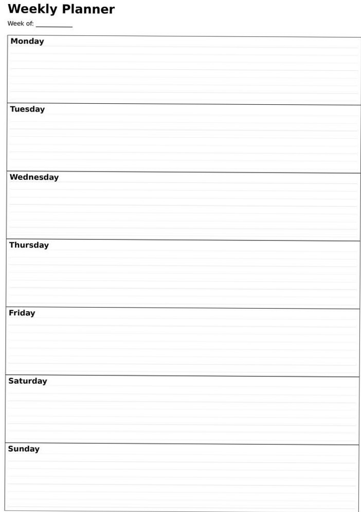 🌸 👰 Minimalist Weekly Planner — A4 & Letter | Instant Download | secret to staying productive
