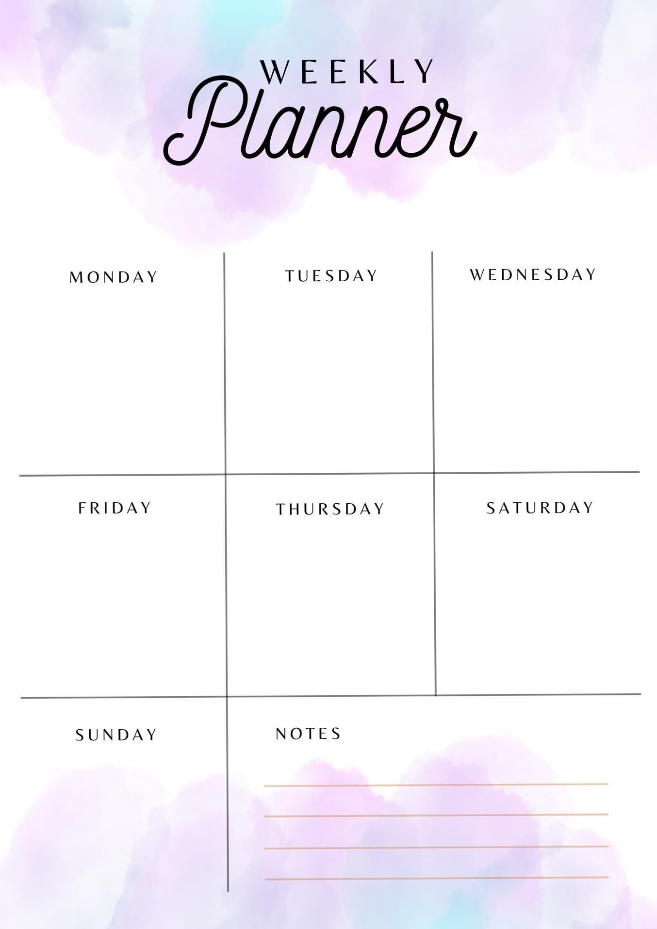 🤍 🌿 Minimalist Weekly Planner Printable for Organized Living | dream life manifestation