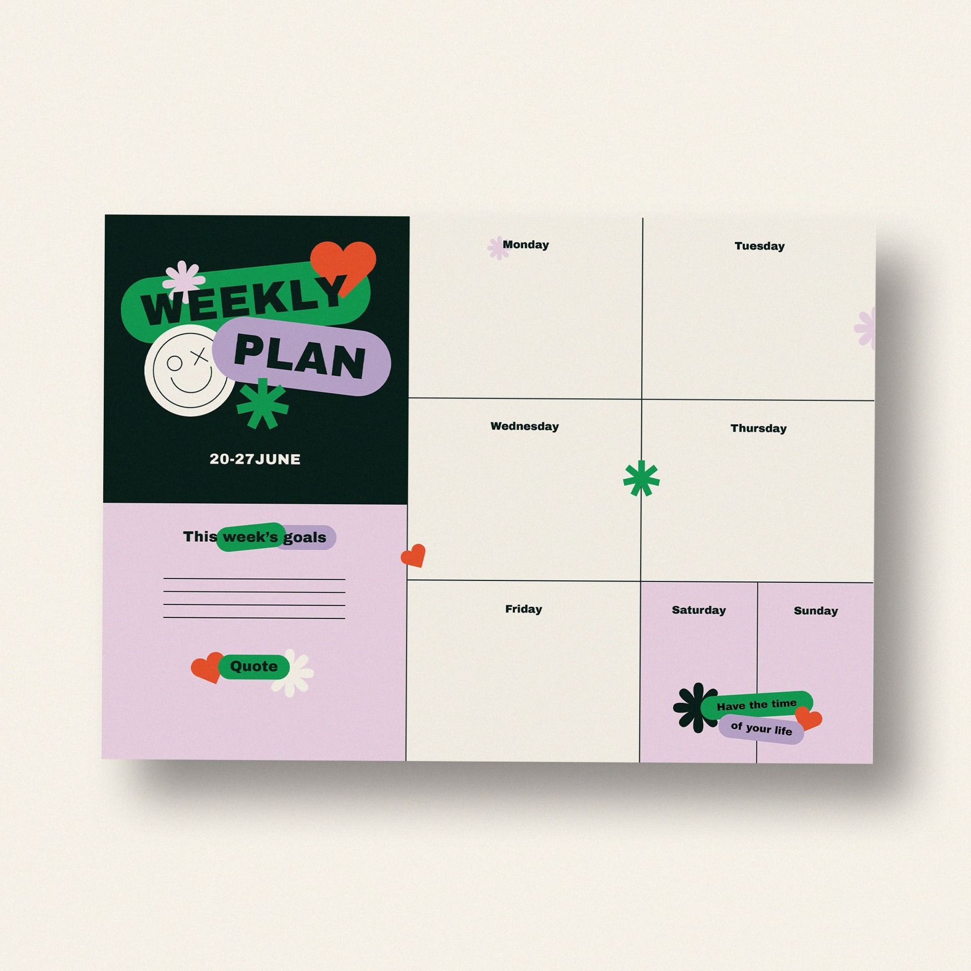 Modern Minimal Planner by Wavebreak | Clean Design for Creative Minds — 💎 🎨 dream life manifestation