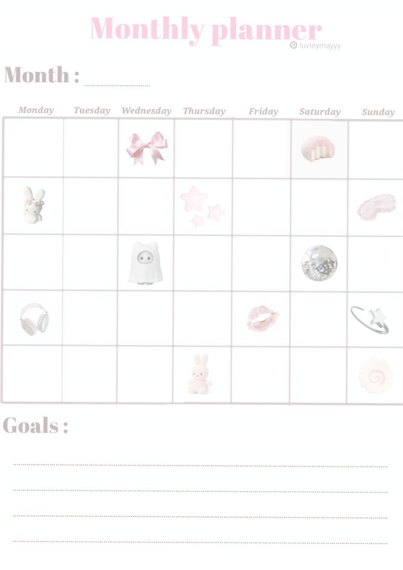 Monthly Planner | Digital Design & Creative Assets — 🎨 💎 stay inspired all year long