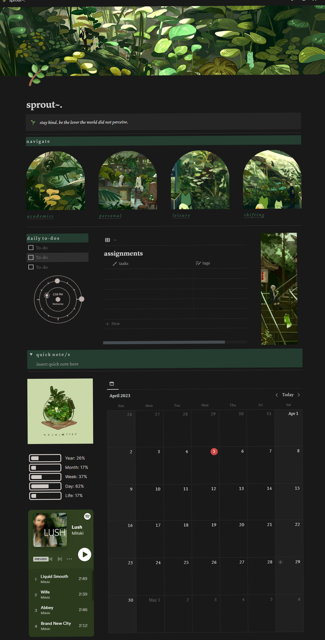 my simple notion set-up for digital design & planners — ☁️ ☁️ pro digital dashboard