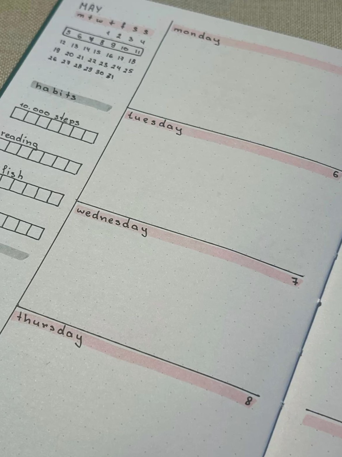 My Weekly Planner — Digital Design & Creative Layouts — 🖇️ 📊 romanticize your routine