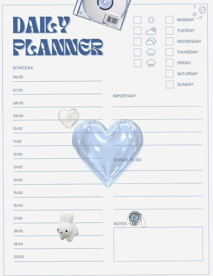 📁 📝 NEW JEANS PLANNER 1599 — DIGITAL DESIGN ASSET | dream life manifestation