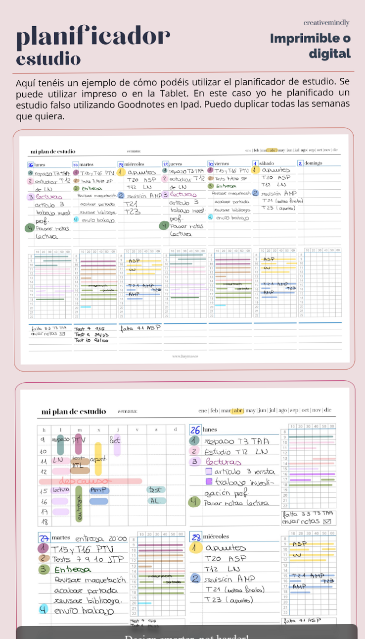 💌 👰 no-stress tracker: Free Printable Study Planner & Budget Tracker for School Organization