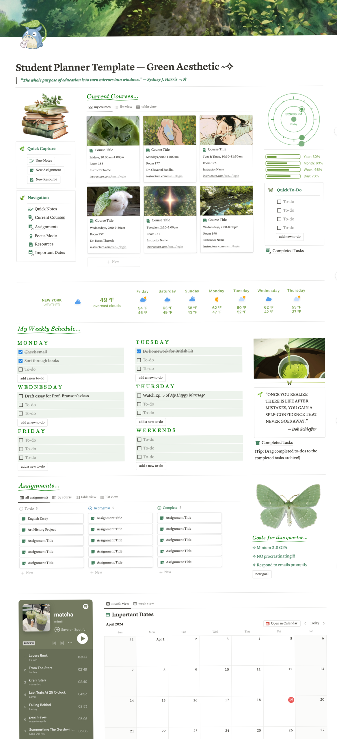 Notion Student Planner 2025: Stay Organized & Focused — 📊 📌 only tool for life admin