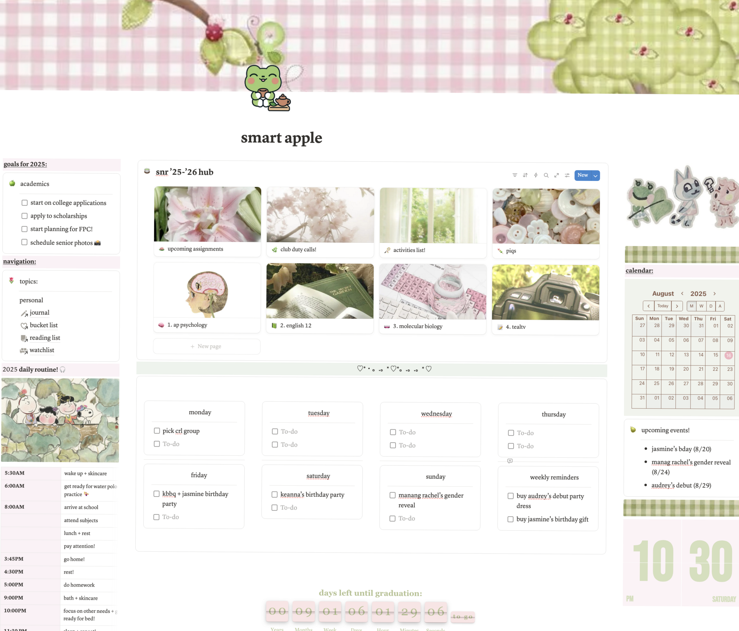 📊 📝 only tool for life admin: My Notion 25-26 Digital Planner & Creative Assets