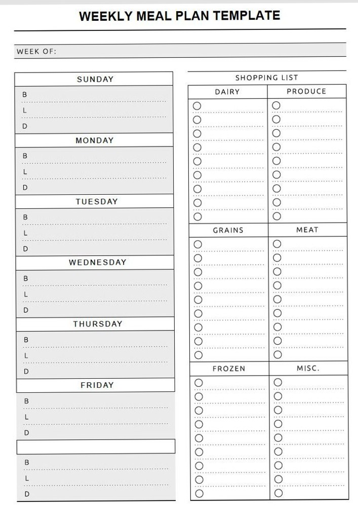 Organize Your Meals with Stylish Digital Templates — ✨ 🕯️ dream life manifestation