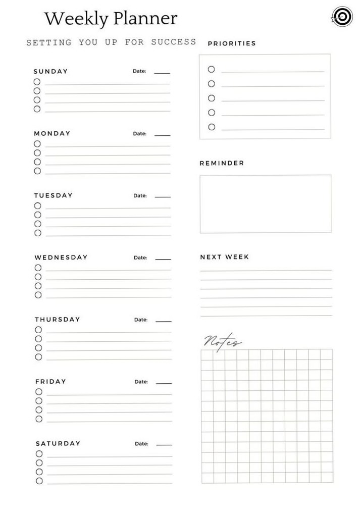 ☁️ ☁️ Organize Your Week with This Beautiful Digital Planner | romanticize your routine