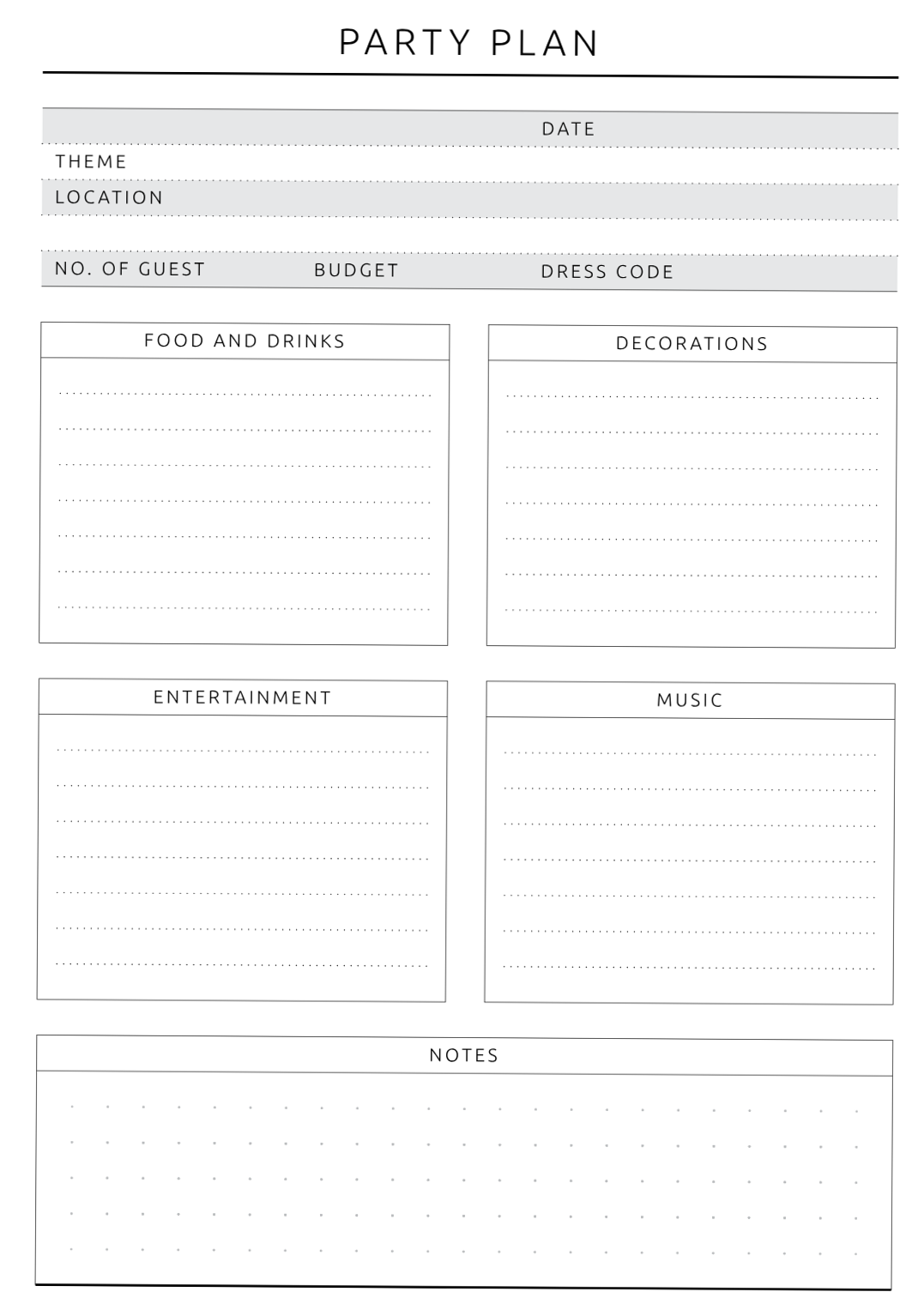 Original Style Party Planner | Digital Design & Creative Assets — 📁 📅 secret to staying productive