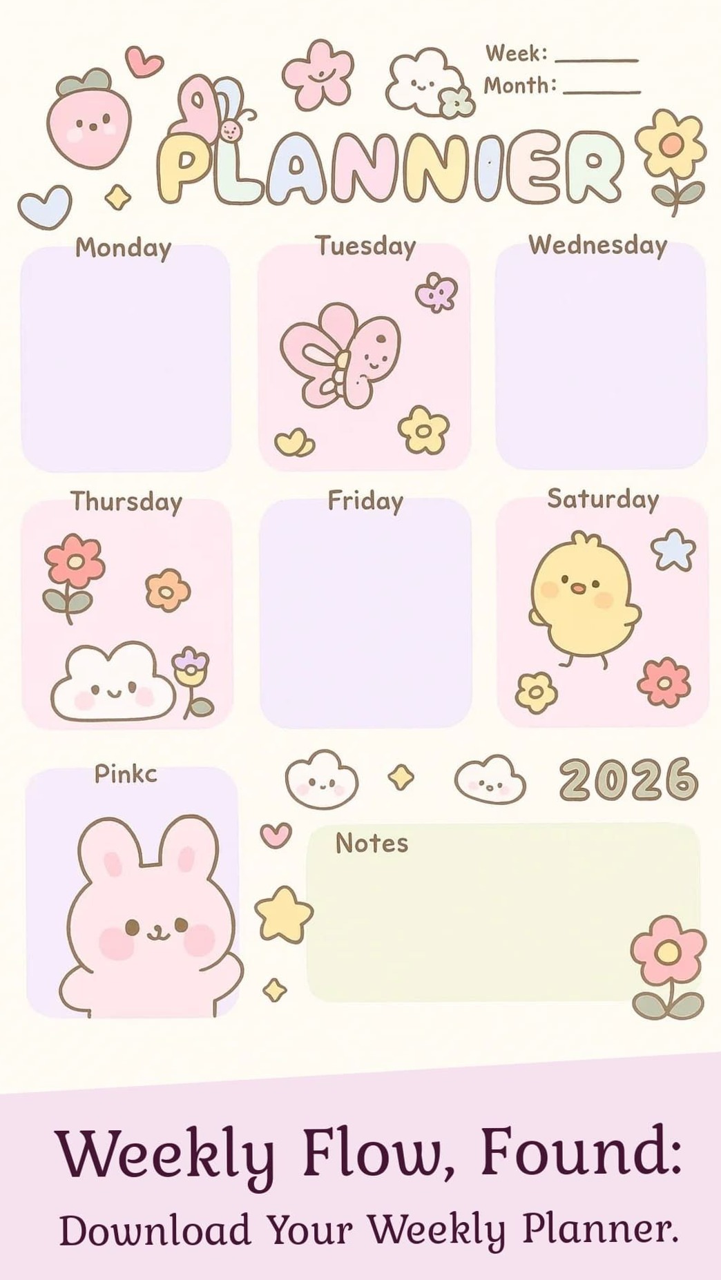 🕯️ ☁️ Pastel Weekly Planner for a Soothing Routine | dream life manifestation