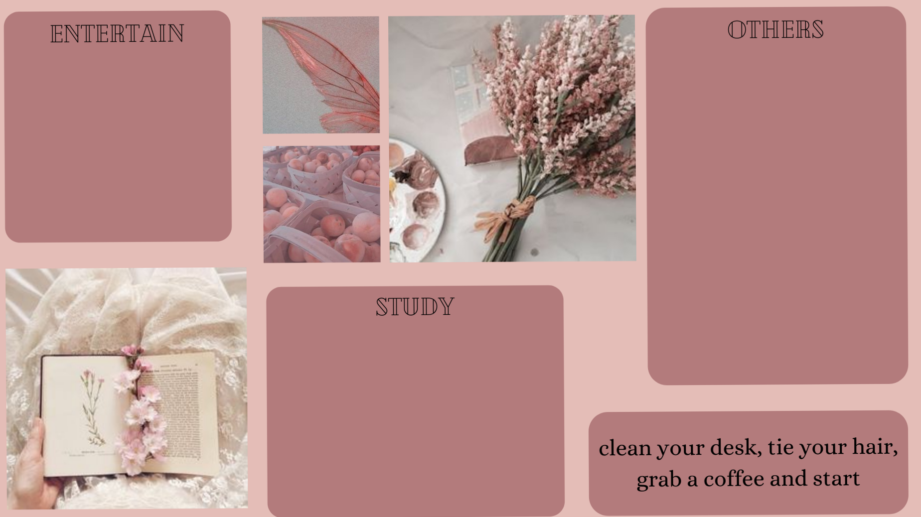 Pink Digital Wallpaper for Creative Planners — ✨ 🕯️ romanticize your routine