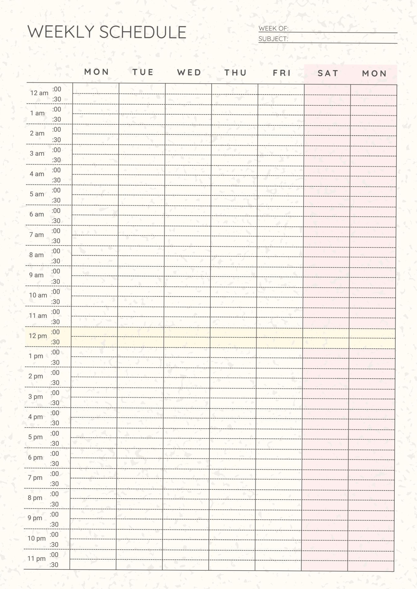 Plan Every Hour of Your Week | Free 24-Hour Schedule — 📌 🖇️ secret to staying productive