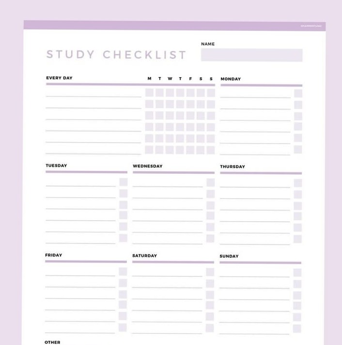 🥂 🍰 Plan Smarter Study Sessions with This 2026 Editable Purple Study Planner | secret to staying productive