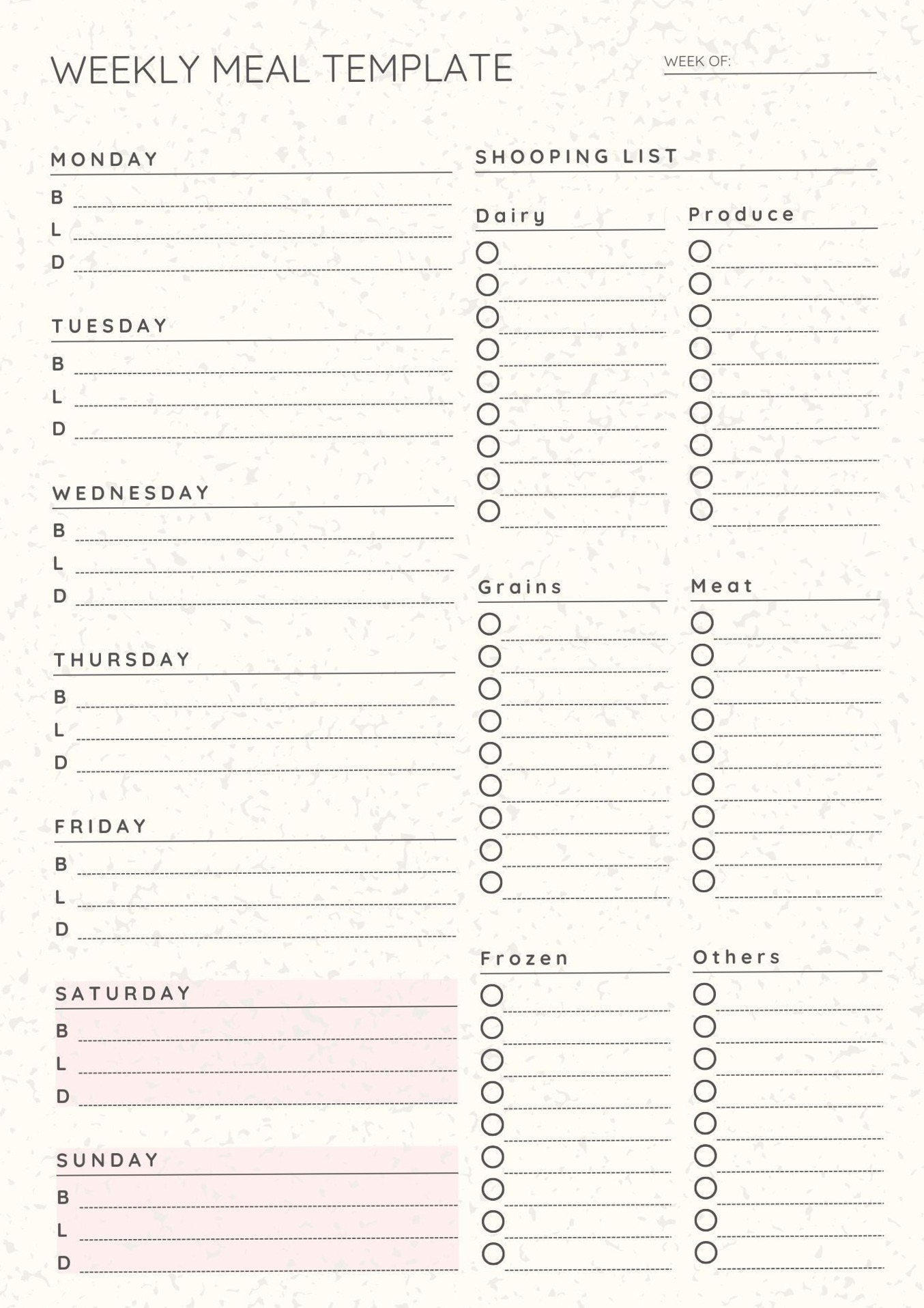 Plan Your Meals with Ease: Free Meal Planner Template! — 💌 🌸 secret to staying productive