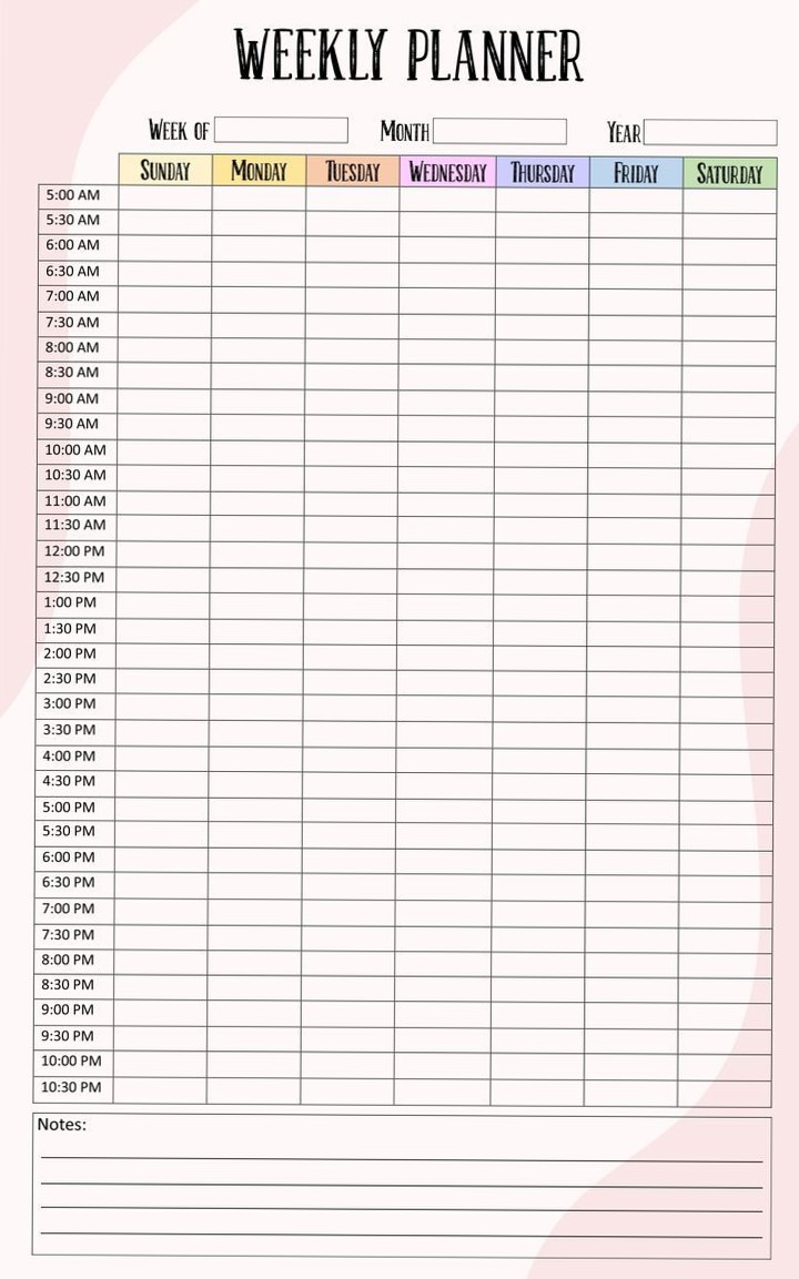 🪄 🖌️ Printable Calendar Schedule for Digital Design & Planners | secret to staying productive