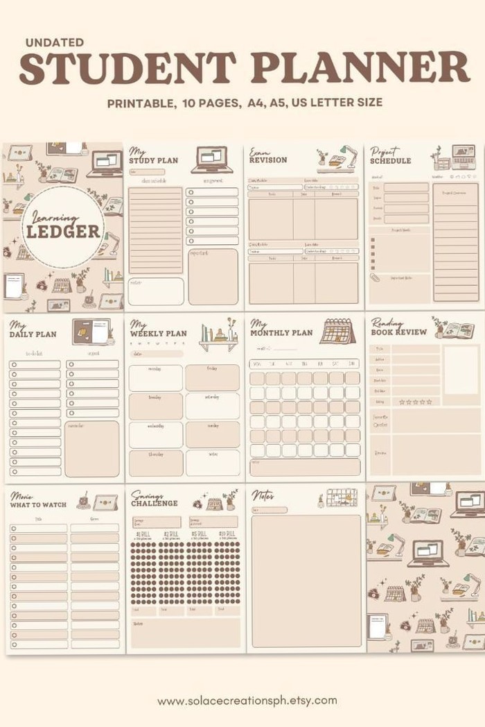 📝 📝 Printable Planner: Back to School Student Success 24 | stay inspired all year long