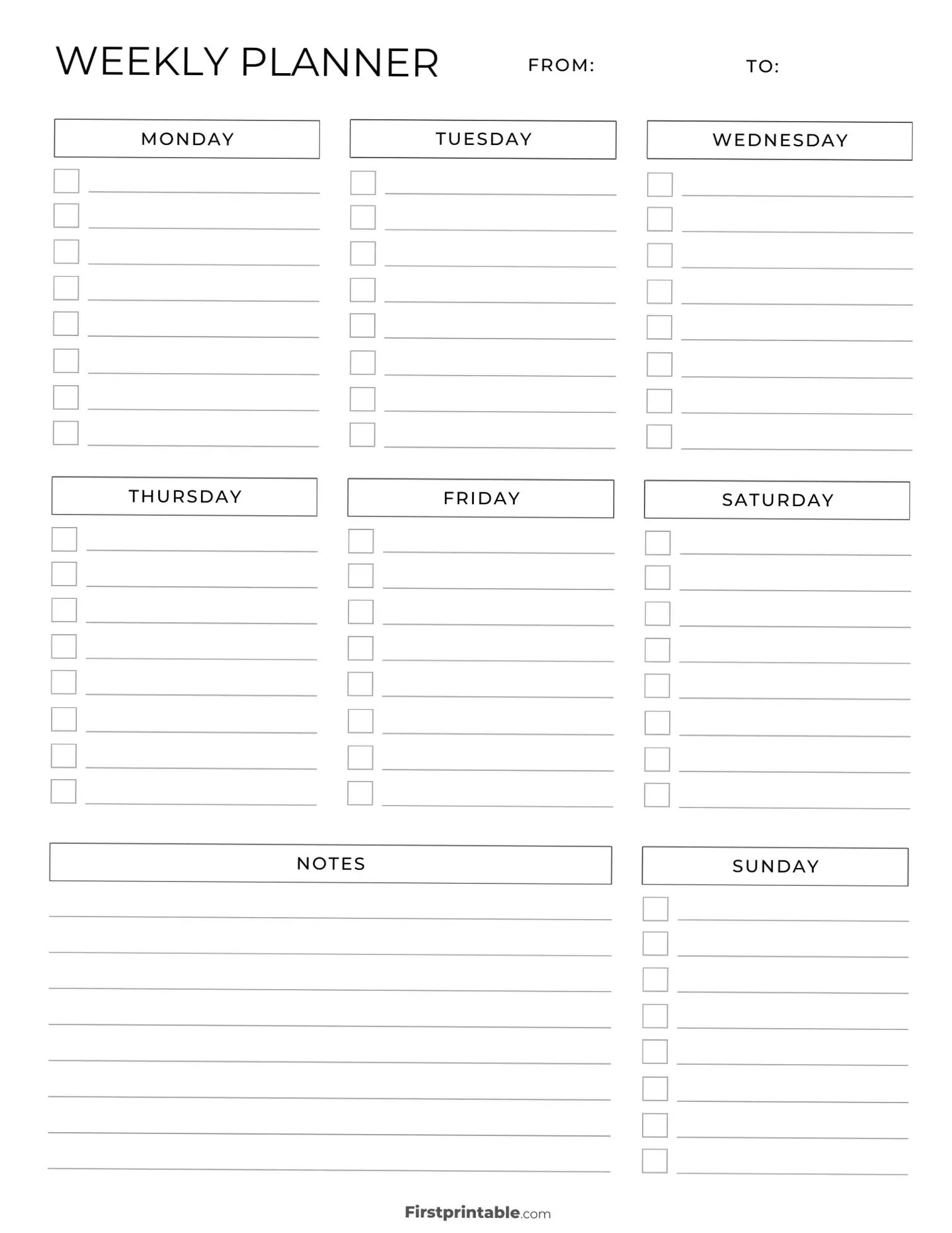 🌿 ✨ Printable Weekly Calendar & Planner | Free Templates | dream life manifestation