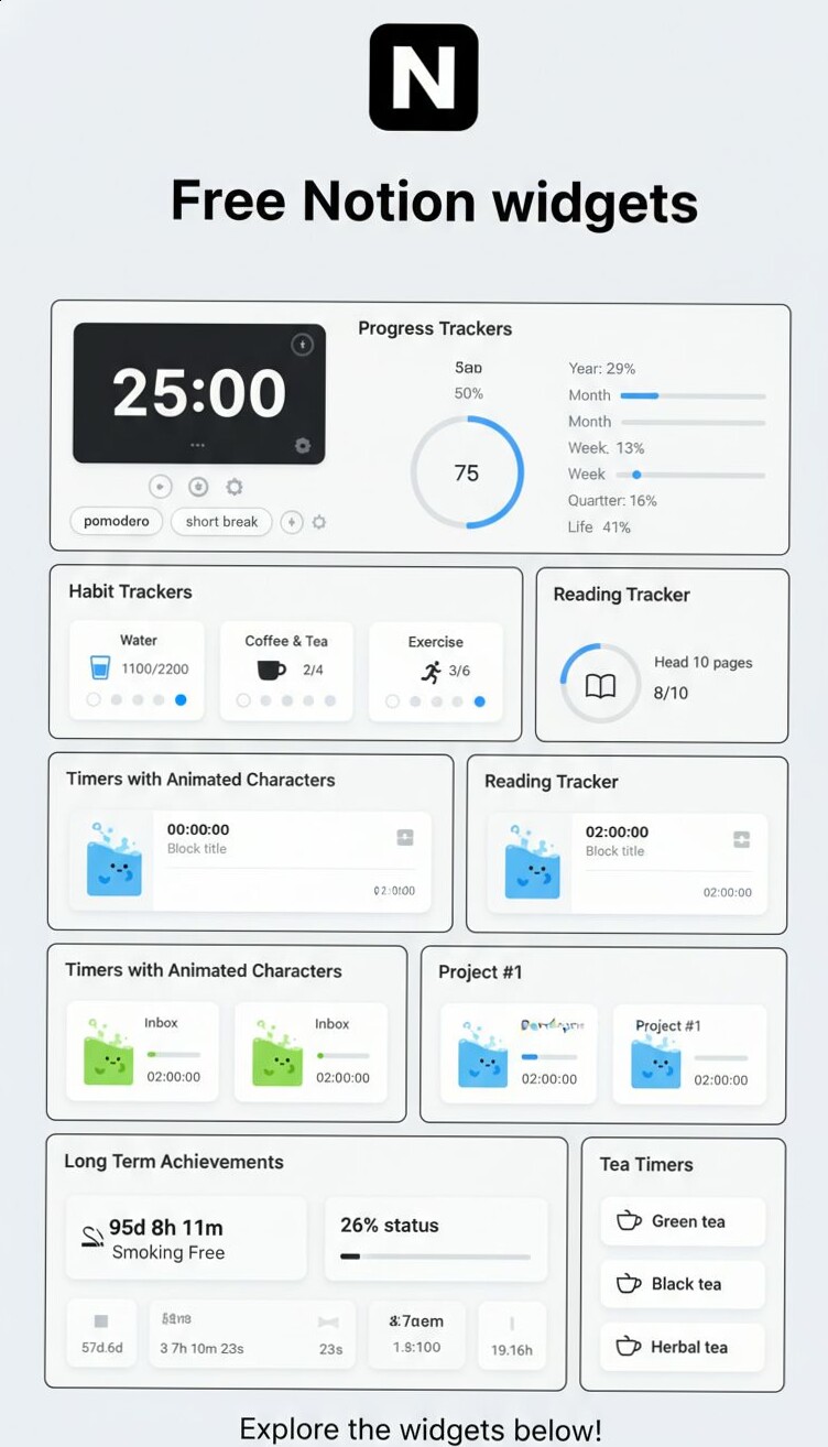 🎀 ✨ pro digital dashboard: Best GreenNotion Widgets & Free Notion Templates