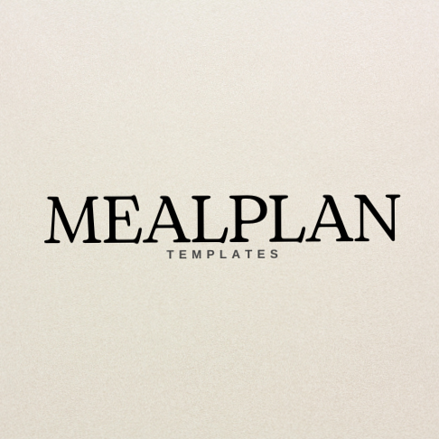 🍰 👰 pro digital dashboard: Meal Planner Templates | Plan by Justine