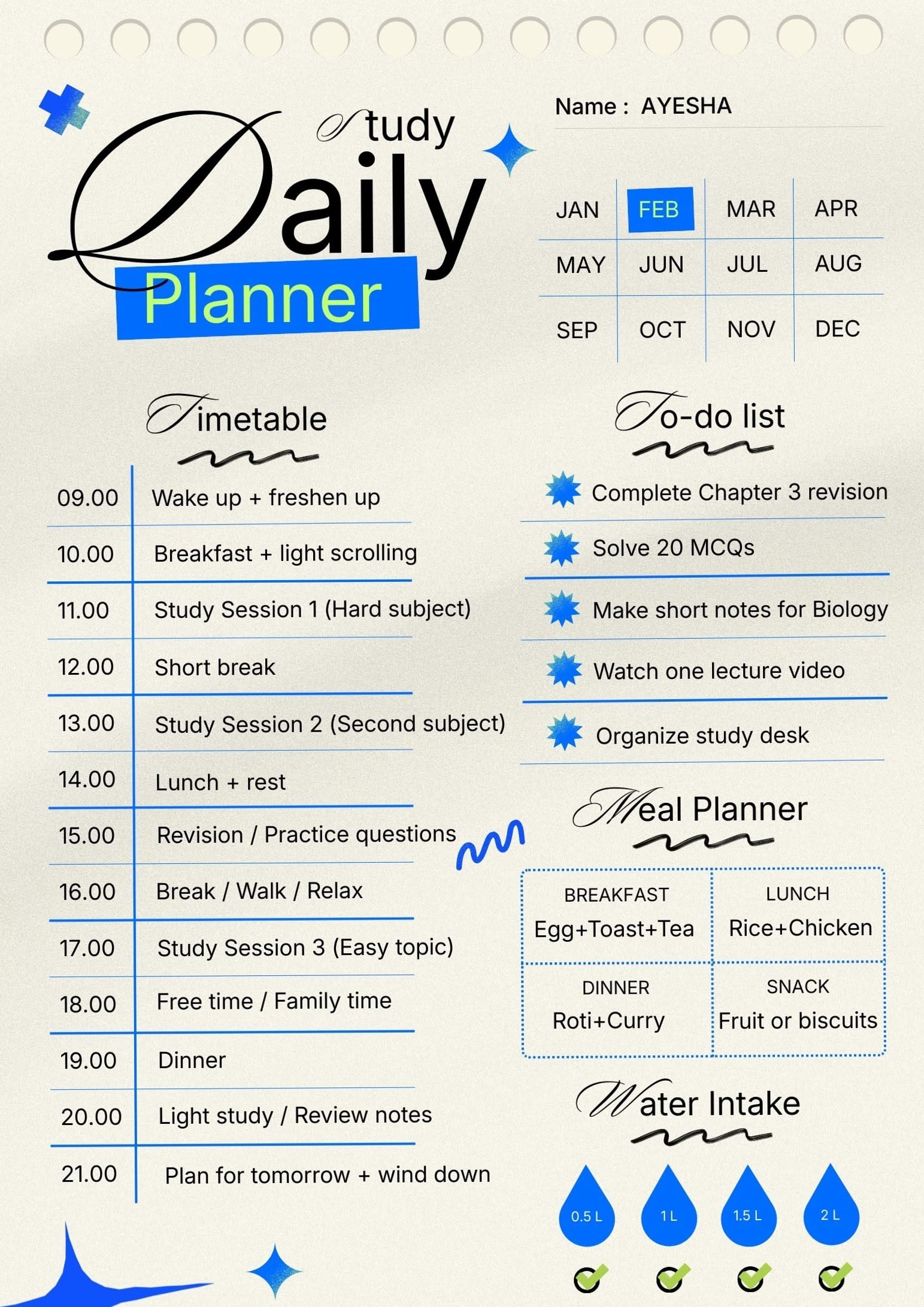 📍 📍 Productive Study Day | Digital Design & Creative Planners | romanticize your routine