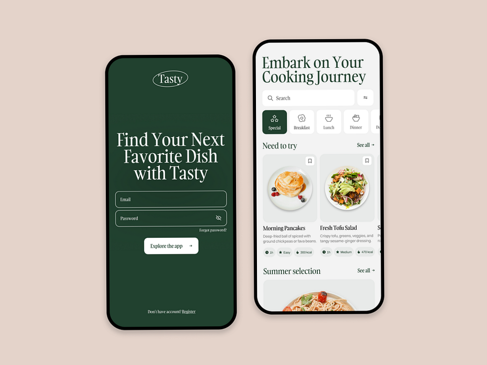 🌿 ✨ Recipe App Layouts for Designers & Planners | stay inspired all year long