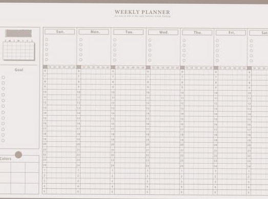 📅 🖇️ romanticize your routine: 手帳 : 每日每周計畫 149