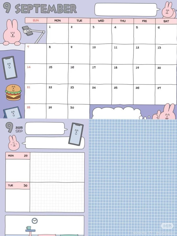 🌸 🌸 romanticize your routine: 2026 September Digital Planner Templates & Creative Assets