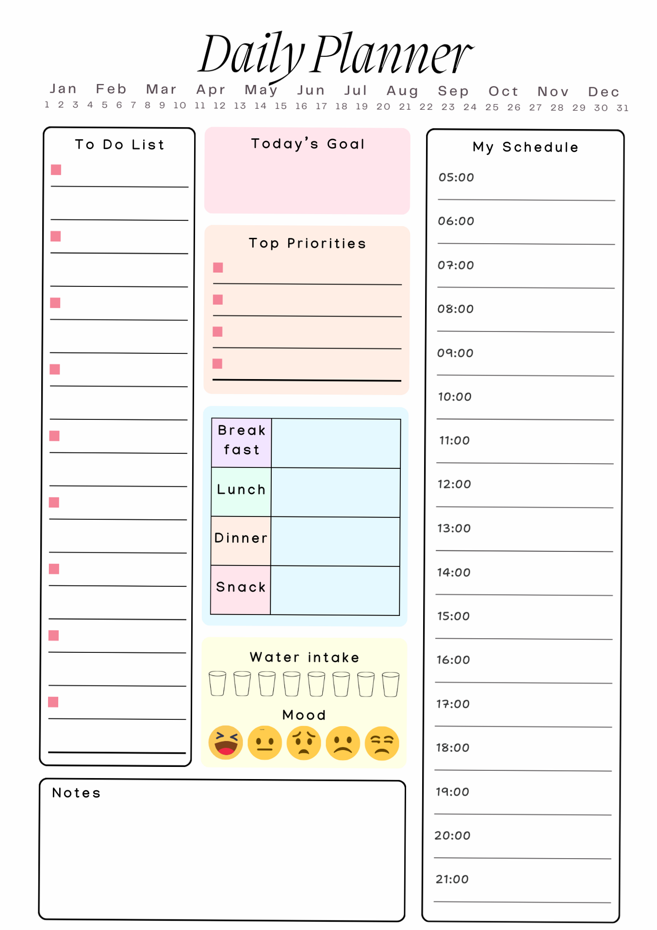 📌 📁 romanticize your routine: Aesthetic Daily Planner for Creative Productivity