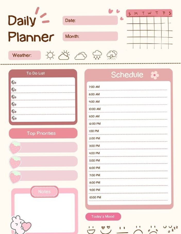 🤍 ✨ romanticize your routine: Bullet Journal Daily Planner Template | Creative Design